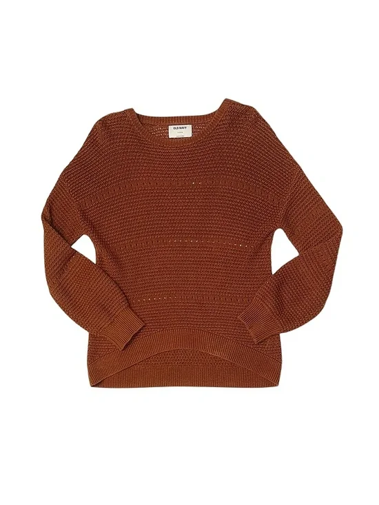 OLD NAVY Girl's Burnt Orange Long Sleeve Sweater Size XL 14/16