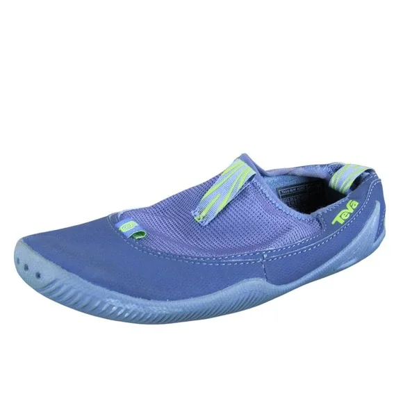 Teva Flat Aqua Sock‎ Girl Y 1 Medium Athletic Purple Synthetic Slip On