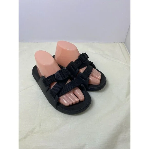 Chaco Chillos Kids Size 3K Black Slip On Outdoors Sport Slides JCH180337