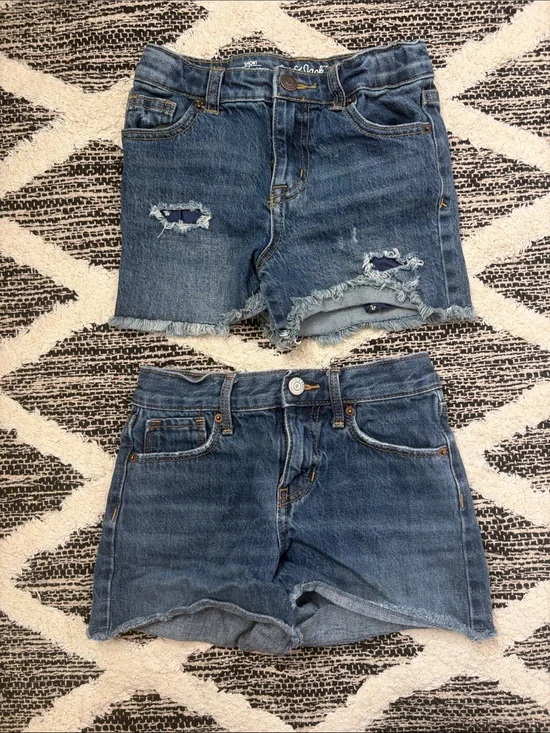 Old navy and target girls Jean shorts bundle size 6/6x