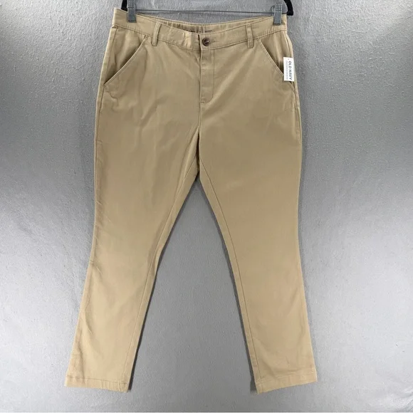 Old Navy Uniform Skinny Chino Pants‎ Girls Size 18 Plus Khaki School Stretch NEW