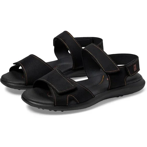 Arcopedico Corbett Sandals Women's 10.5 Black Round Toe Adjustable Strap ZAP1344