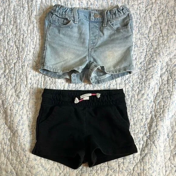 Bundle of 2 pairs‎ 2t girls shorts old navy/target