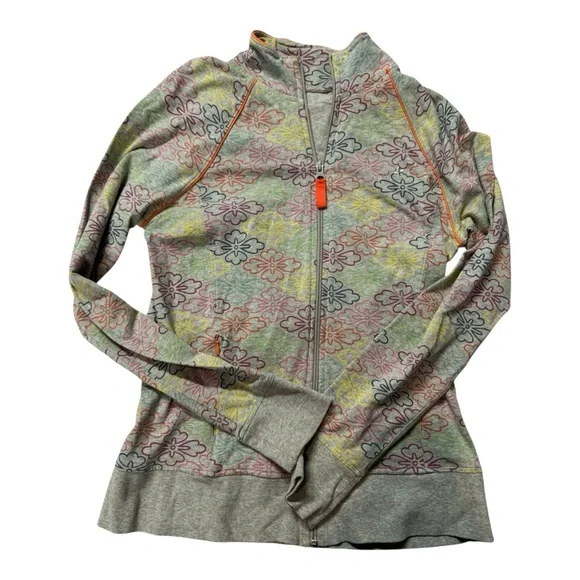 Old Navy Multicolor Floral Zip-Up‎ Hoodie