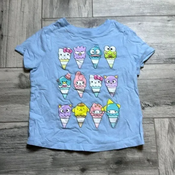Old Navy Toddler Kids Hello Kitty® Unisex Graphic T-Shirt  Blue Size 3T