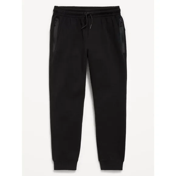 Old Navy Dynamic Fleece Jogger Sweatpants Boys XL 14-16 Black Zip Pocket Active