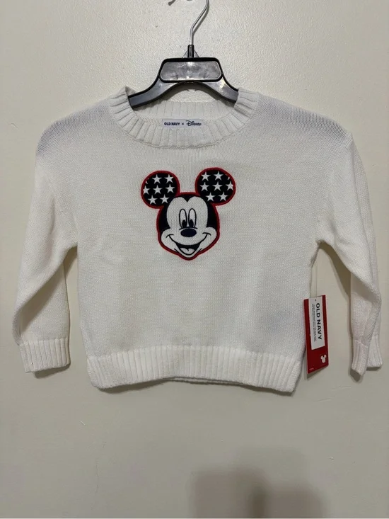 Old Navy White Disney Knit Pullover