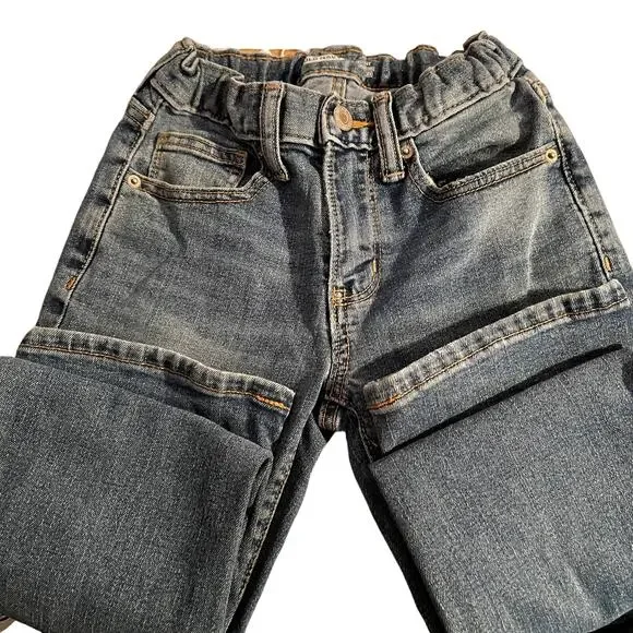 SKU 1507 Old Navy Child Size 8 Straight Blue Jeans Built In Flex Medium Wash
