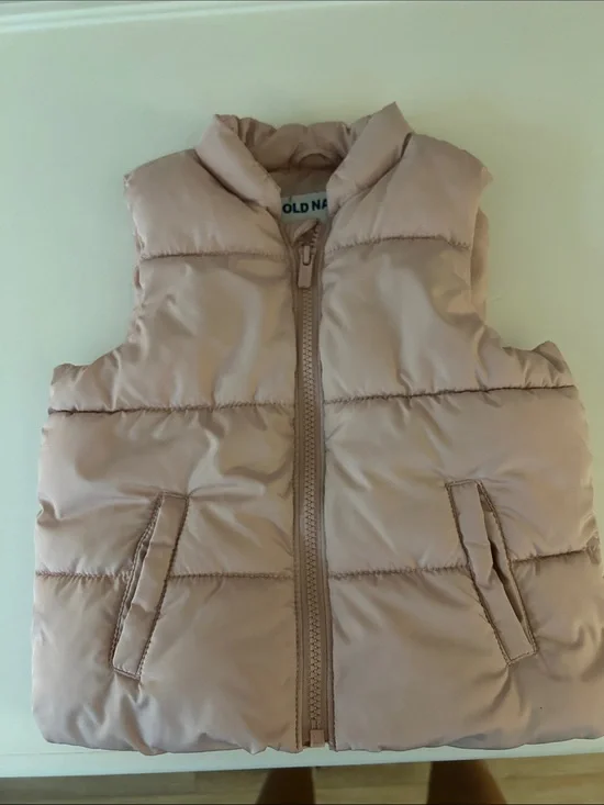 Old Navy Toddler Blush Quilted Puffer Vest