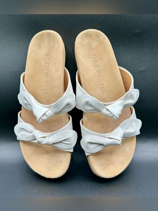 JACK ROGERS Annie Double knot Slide Sandals. Size 6.5