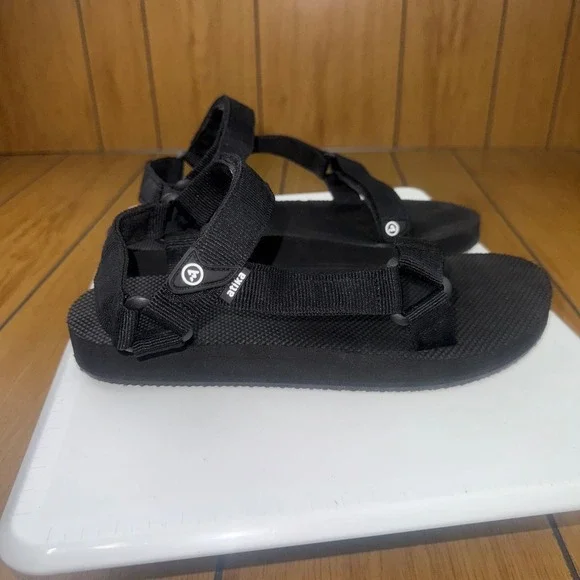 Atika Outdoor Maya Sport Sandals Black Strappy Hiking Water Shoes AT-W214-BLK 10