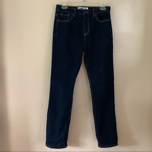 Old Navy Jeans Blue Dark Wash Skinny Built-In Flex High Rise Girls Jeans 16