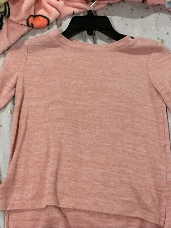Old Navy Heathered Dusty Pink Crewneck Sweatshirt