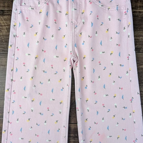 Old Navy Pink Floral Jeans