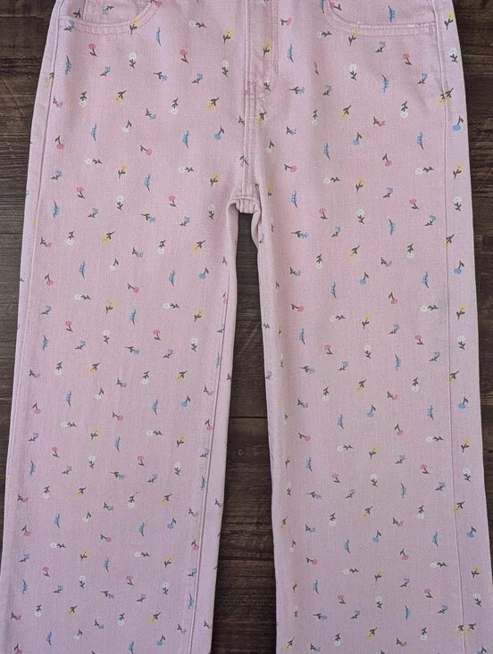 Old Navy Pink Floral Jeans