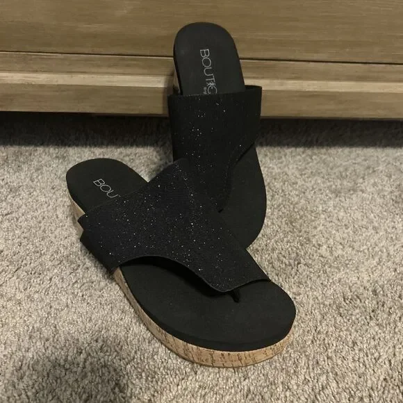 Women's Corky's Sparkle Flirty Sandals Size 8 Great Condition