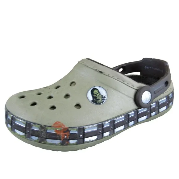Crocs Star Wars Kids Beige Clogs 12/13 Foam Casual‎ Lightweight Comfort
