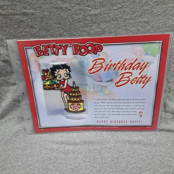 Betty Boop Patch Birthday Betty Clothing Bag Patch Collectible Party Vintage New