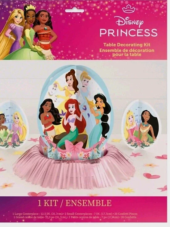 2 Disney Princess  Table Decorating Kit