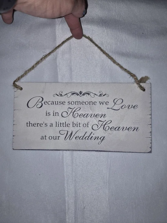 Wedding Hanging Sign 