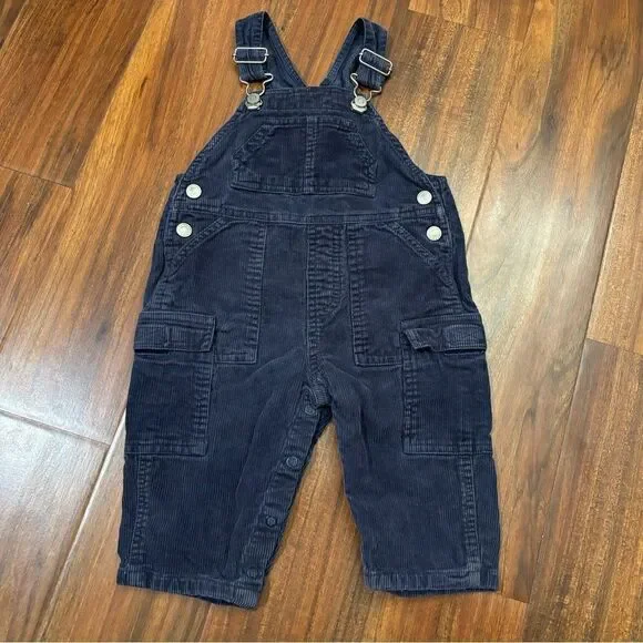 Old Navy navy corduroy vintage overalls