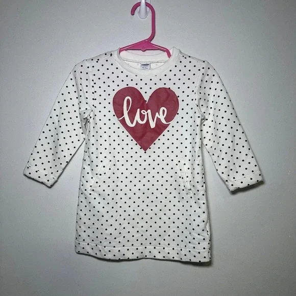 Old Navy Polka Dot Long Sleeve Dress Size 18-24 months