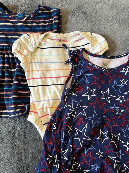 🇺🇸 12-18M Summer Dress Bundle Old Navy Baby Gap Falls Creek 3 Pc