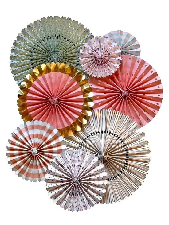 My Mind's Eye Trend Style Party Fans, 8 Count, TRP008 - NIP