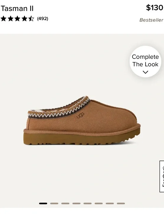 UGG Kids Tasman II Chestnut Brown Slip-On Slippers