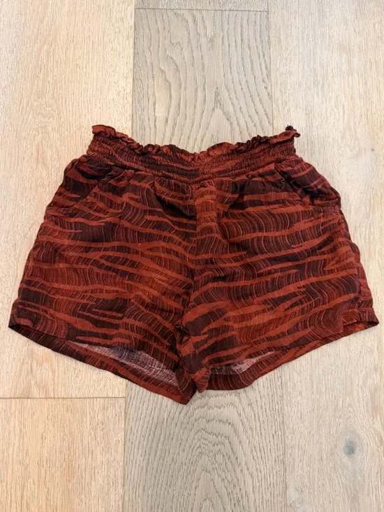 Old Navy Girls' Zebra-Print Poplin Pull-On Shorts