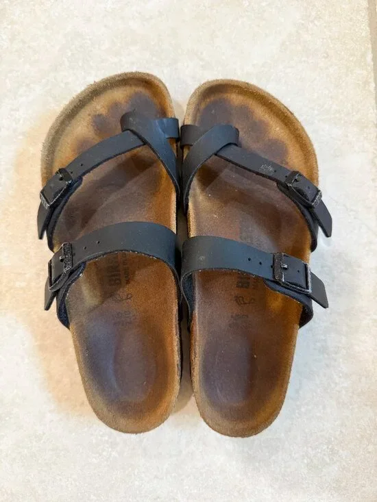 Birkenstock Mayari Birko-Flor Womens Sandals - Black - 36