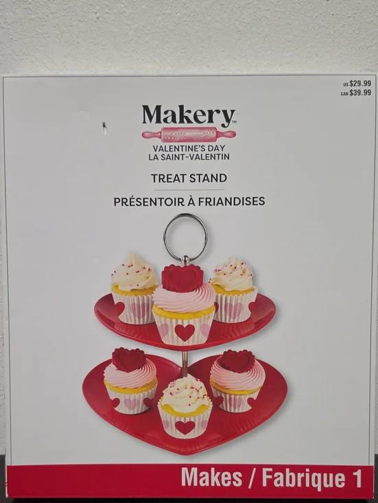 Valentine's Day Red Heart Treat Stand