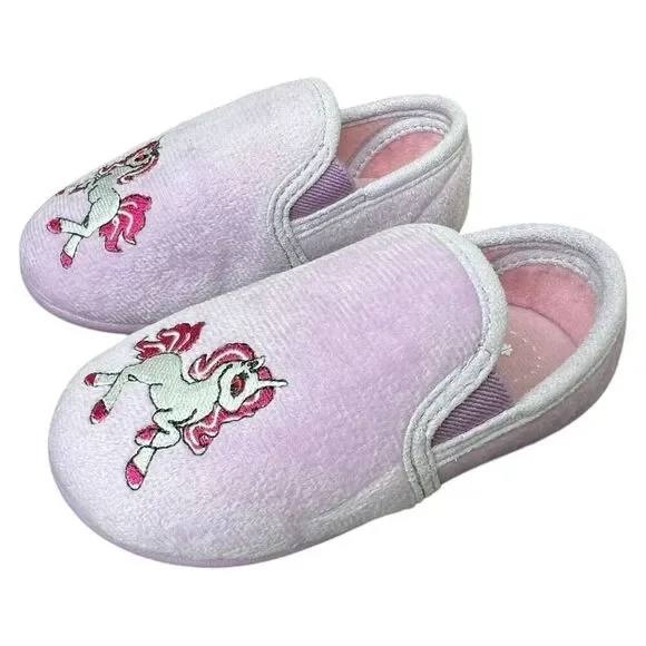 NEW Foamtreads Toddler Girls’ Lilac Unicorn Slippers 9M