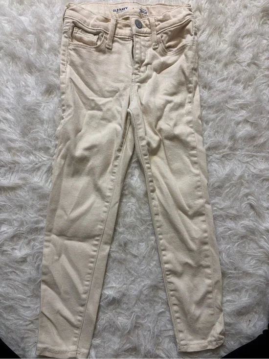 Old Navy Cream Skinny Jeans for girls