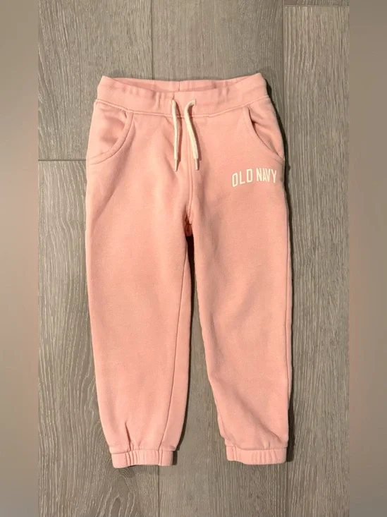 Old Navy Girls' Pink Cozy Jogger Pants. Girls 3T