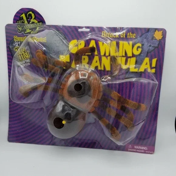 Vintage 2000 Gemmy Dept 13 Scareware Attack of the Crawling Tarantula‎ Animated