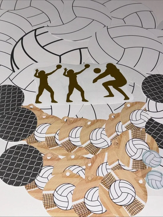 Volleyball Party Decor Volleyball Theme Party Volleyball Team Paper Volleyball