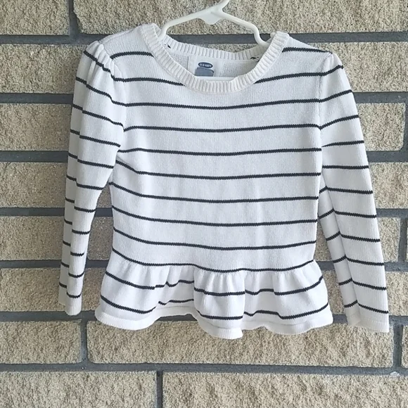 Old Navy Striped Pullover Top for Kids Girls Size 3T