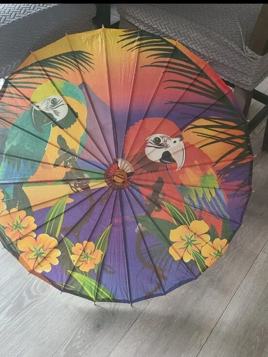Luau Paper Umbrella Decor