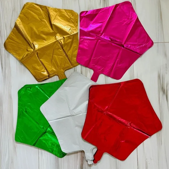 NWOT 54 pcs Star Shaped 18 inch Foil Mylar Helium Balloons