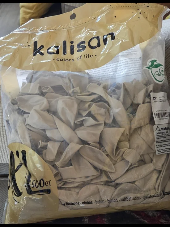Kalisan Retro White Sand Balloons - 500ct
