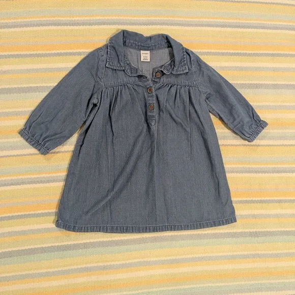 ⭐ Old Navy chambray dress size 6-12 months