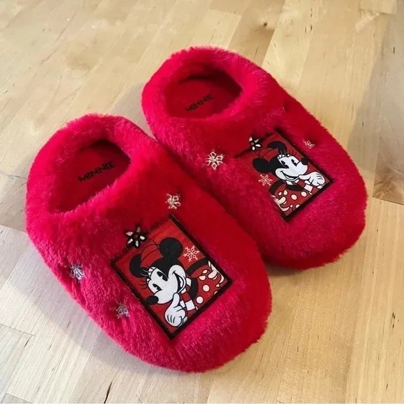 Disney's Slippers 13-1 Minnie Mouse Clog Red