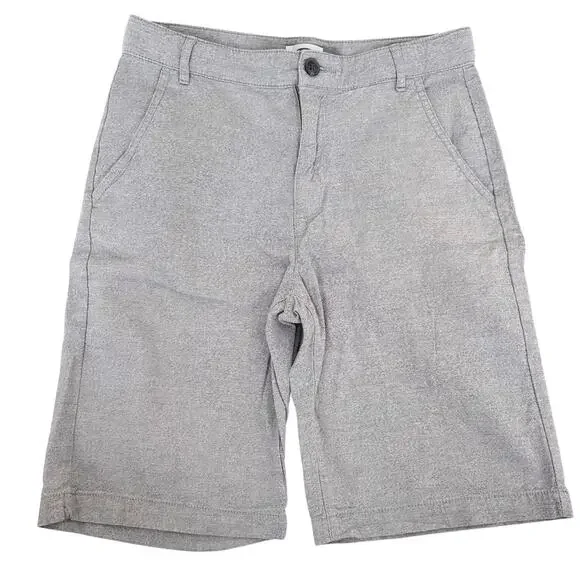 Old Navy Gray Flat Front Shorts Sz 14 Boys