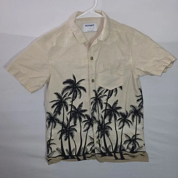 Old Navy Printed Short-Sleeve Resort Shirt for Toddler Boys 6/7