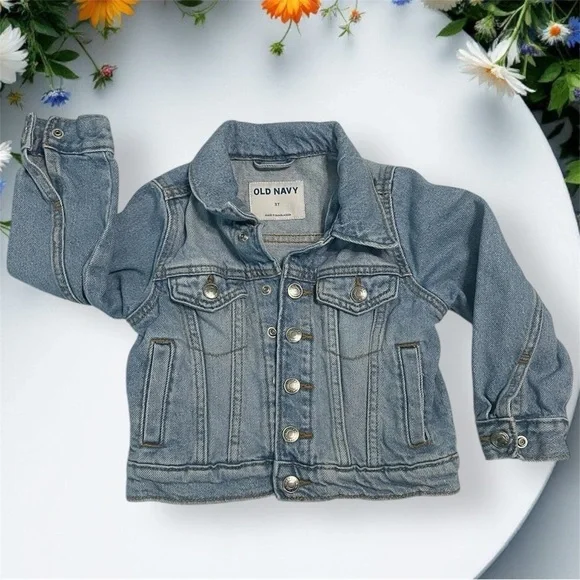 Old Navy Blue Jean Jacket Classic Denim Style