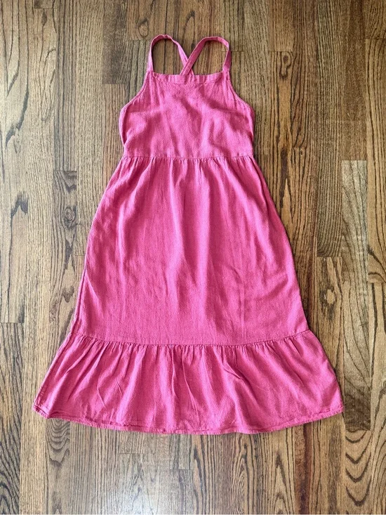 Old Navy Girls L (10-12) Rust Terracotta Crisscross Back Sundress