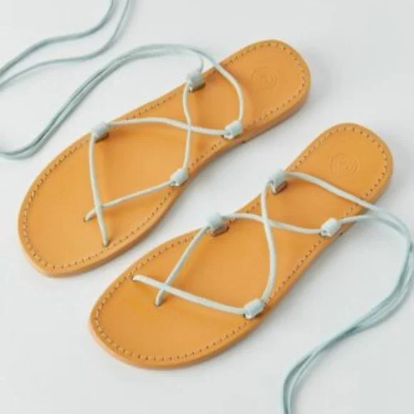 NEW Urban Outfitters UO Marley Suede Gladiator Sandals in Blue