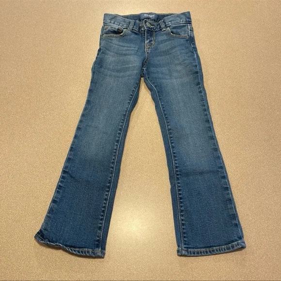 Old Navy girls denim jeans, boot cut size 5