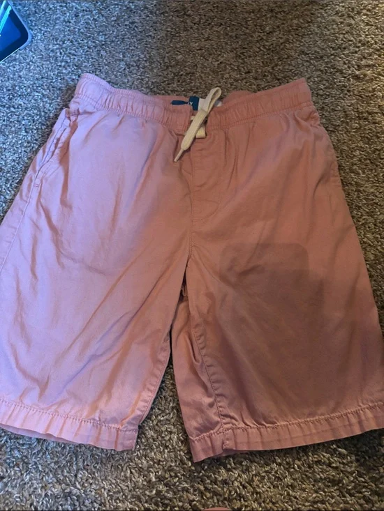Men's Casual Drawstring Shorts in Light Pink